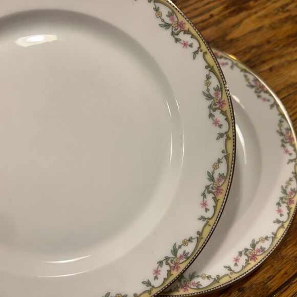 Vignaud VIG86 Limoges Set of TWO Salad Plates, 7 1/2" Hess Bros. PRISTINE! - Picture 2 of 6